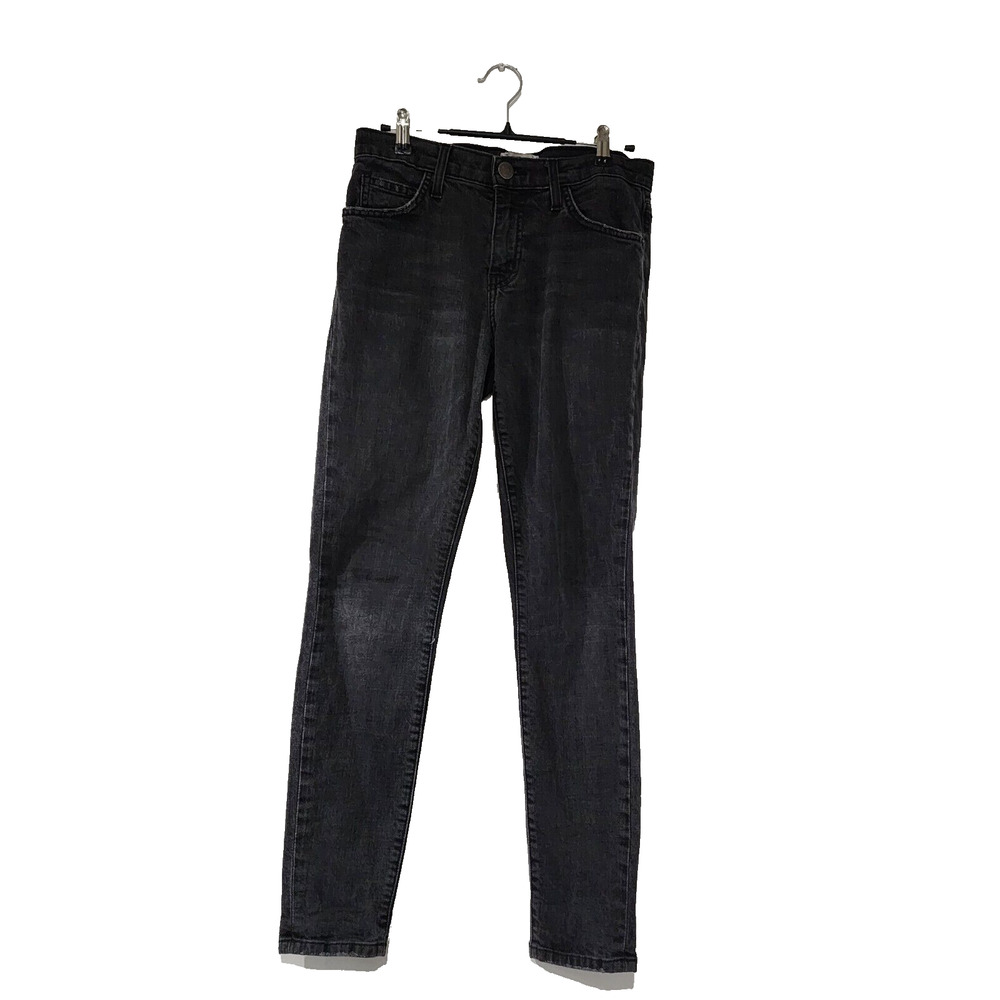 Current/Elliott Womens Size 27 Black Ankle Denim The High Waist Ankle Skinny Leg